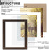 5x7 4x6 5x7 KTKDE Picture Frame, Photo Frame Walnut with Real Glass for Picture photo with Mat or photo without Mat