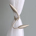 Valea Home 2 Pieces Creative Curtain Tiebacks Clips, European Style Custom Made Holders, Beige