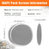 IKAPE 53.3mm 2pc Espresso Puck Screen, 0.2mm Thickness, Reusable Metal Coffee Filters, Food-grade Stainless Steel