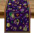 Pudodo Mardi Gras Table Runner - Carnival Mask Fleur De Lis Tablecloth for New Orleans Masquerade Party, Kitchen Dining