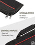Chef Knife Bag (5 Slots) - Nylon Kitchen Storage Carrying Pouch, Red