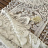 RHVQ 2Pcs Beige(13"x45") Lace Table Runners with Tassels, Farmhouse Boho Doily Vintage Floral Dollies for Tables