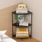 Book Small Corner Shelf, 3 Tier Corner Bookshelf Display for Living Room