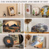 4 Inch Plate Display Stand for Decorative Picture Frame, Dish, Photo, Plaque, Wood Stand for Displaying