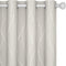 Deconovo Beige Curtains for Living Room, Thermal Insulated Soundproof Drapes with Wave
