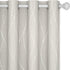 Deconovo Beige Curtains for Living Room, Thermal Insulated Soundproof Drapes with Wave
