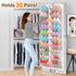 30 Closet, 10-Tier UVIAHOMI Pairs Over the Door Shoe Organizer, Breathable Mesh Pocket Hanging Shoe Storage for Door