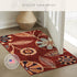 Maples Rugs Reggie Floral Kitchen Rug, Washable Non Slip Indoor Carpet, 1'8 x 2'10, Merlot
