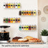 2 Pack, 12 Inch Wall Mounted Acrylic Spice Rack Clear Pantry Door Organizer, Floating Spice Organizer, Adhesive