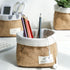 Small Cotton and Linen Hanging Storage Basket, Ideal for Organizing Keys and Miscellaneous Items on Desktop