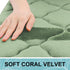 OLANLY Memory Foam Bath Mat Rug 30x20: Ultra Soft Non-Slip Absorbent Bathroom Carpet for Floor, Tub, Shower, Sage Green