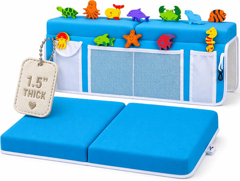 Bath Kneeler 8 Suction Cups & 1.5" Padding.Certified Non Toxic Bath Kneeling
