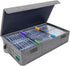 Cassette Tape Storage Box, Practical Holder for 48 Tapes, 16.34 x 9.25 x 3.54 Inch with Lids and Index Labels