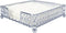 Home Basics Chrome Plated Steel Infinity Collection Flat Napkin Holder Organizing Stand, Elegant Design, Silver Chrome