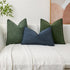 16x16 Inch Pack 2 Kevin Textile Spring Waterproof Decorative Pillow Covers Moss Green of Soft Boucle Textured Throw