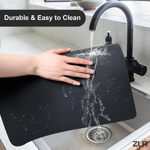 Coffee Mat, 16" x 24" Extra Absorbent Drying Mat for Dishes, Easy to Clean for Coffee Bar Countertop