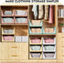 SNSLXH 5 Pack Stackable Closet Storage Basket, Green Multifunctional & Foldable Organizer for Bathroom Kitchen Laundry