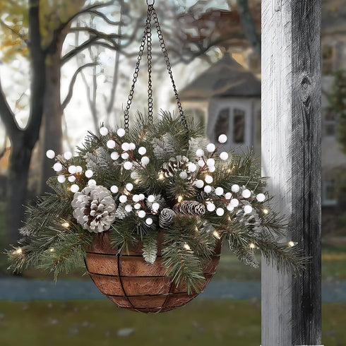 40 (40, Rowfad Pcs Artificial Berry Stems Branches, Christmas White Faux Holly Berries Picks Ornaments for Christmas