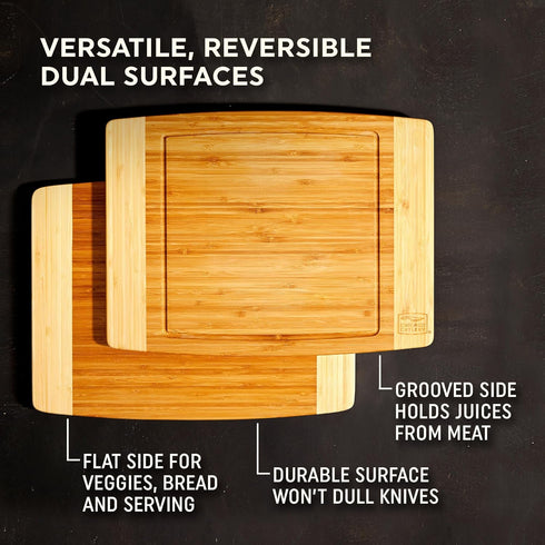 Chicago Cutlery 12x16 Bamboo CC Woodworks Cutting Board, X-Large 12"x16"