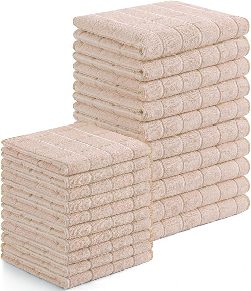 Homaxy Microfiber Kitchen Towels and Dishcloths Set, 20 Pack Soft and Absorbent
