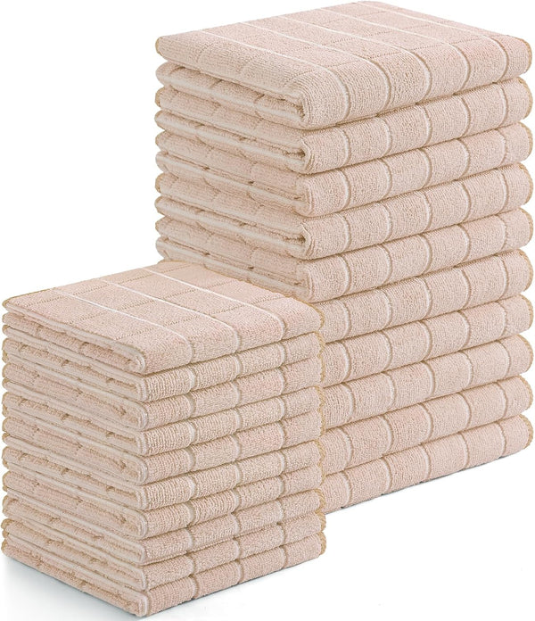 Homaxy Microfiber Kitchen Towels and Dishcloths Set, 20 Pack Soft and Absorbent