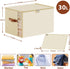 Clothes Storage Bins with Sturdy Frames, Foldable Fabric Clothing Organizer Box for Moving, Sweater Storage Cube with
