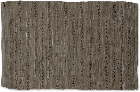 DII Chindi Home Collection Handwoven Multicolor Area Rag Rug, 20x31.5, Brown for Home Decor