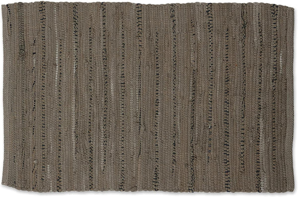 DII Chindi Home Collection Handwoven Multicolor Area Rag Rug, 20x31.5, Brown for Home Decor