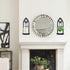 Natrlart Set Gothic Wall Sconces of Two Candle Holder, Black Metal Gothic Wall Decor, Arched Church Wall Sconces