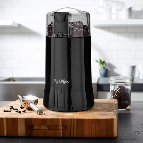 Mr. Coffee Electric Coffee Bean Grinder, Black