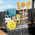 Sponge Holder for Kitchen Sink 304 Stainless Steel Self-Draining Sink Caddy with