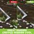 WORKPRO Crack Weeder, 12" Stainless Steel Crevice Tool with Beech Wood Handle for Garden Lawn
