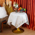 Country (43 43 Inch, ARTABLE Lace Tablecloth - Linen Color Embroidery Farm Elegant Coffee & Dining Tablecloth x