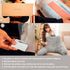 Nestl Fur Reading Pillow, Stylish Back Pillow for Bed Sitting Up, Faux Fur Bed Chair Pillow with Arms, Reading Pillows