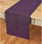 Solino Home Linen Table Runner - 100% Pure Linen Grape Table Runner 14 x 36 Inch for Dresser and Coffee Tables - Athena