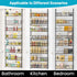 ElegantArray 8-Tier Pantry Door Oragnizer, Over The Door Pantry Organizer Rack and Storage, Hanging Spice Rack Shelves