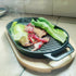 JIN BETTER GRILL PARTS New Skillet with Insulated Wooden Cushion, Removable Handle for Gas Cooktops and Grills