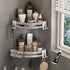 VOLPONE Shower Corner Shelf Caddy 2 Pack shower Organizer No Drill (adhesive