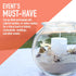 Fish Bowls for Drinks - 6 Pack - 16 Oz BPA-Free Small Plastic Ivy Bowls for Crafts, Mini Fish Bowls, Candy Dishes