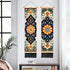 2 13"x51", BVBOX PCS Vertical Floral Tapestry Ottoman Aesthetic Long Vertical Wall Hanging Black Tassel Tapestries Home