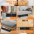 Wheels,2-Pack Under Bed Storage with Under Bed Storage Containers with Clear Lids,XXL Large Under the Bed Storage