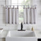 Elrene Home Fashions Tucker Ticking Stripe Tier Window Curtains - 30" x 36", Set of 2, Gray