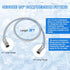 2 FT Stainless Steel Braided Ice Maker Connector, Universal Flexible Water Supply Hose with 1/4" Compression Fitting