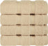 American Soft Linen Luxury Washcloths, 600 GSM 100% Cotton, 4 Piece Set, Beige