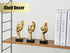 3 Pcs Gold Thinker Statues Sculptures for Home Decor, Golden Statues Table Decor Accents, House Decorations for Living