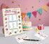 Mysrin Game,30 68 Party Food Party Decor, What is Your Party Food Name Stickers, Perfect for Birthday Party Activities
