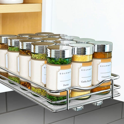 LYNK PROFESSIONAL Pull Out Spice Organization for Cabinets - 6-3/8 inch Wide