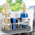 Sponge Holder for Kitchen Sink with High Brush Holder, [Stay-Dry Anywhere &