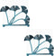 OwlGift Set of 2 Modern Ginkgo Leaves Design Napkin Holder, Metal Paper