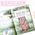 Hadley Designs 25 Books For Baby Shower Request Cards, Pink Baby Shower Invitation Inserts, Guest Book Alternative